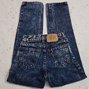 Levi's Orange Tab Vintage Acid Washed Jeans Sz 12 Slim 24 x 26.5